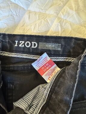 Izod Slim Fit Charcoal Gray Jeans